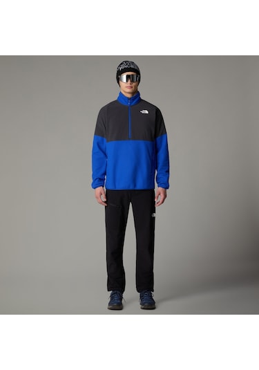 The North Face M Glacier Heavyweight 1/2 Zip Erkek Polar-29456 Mavi