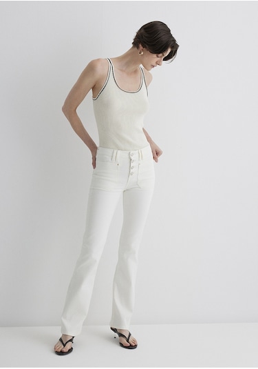 Mavi - Sierra Gold Premium Kırık Beyaz Jean Pantolon 1010578-89774 Ekru