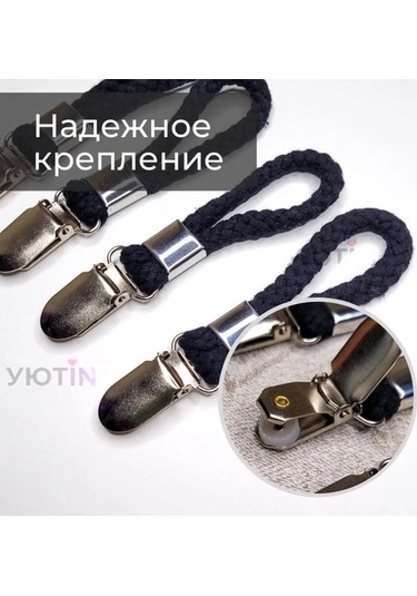 Fortunelane 4'lü Siyah Pamuk-metal Duvar Takıklı Kıyafet Tutucu: 5 Kg Yük, Çeşitli Odalar İçin Fonksiyonel Organizatör Siyah