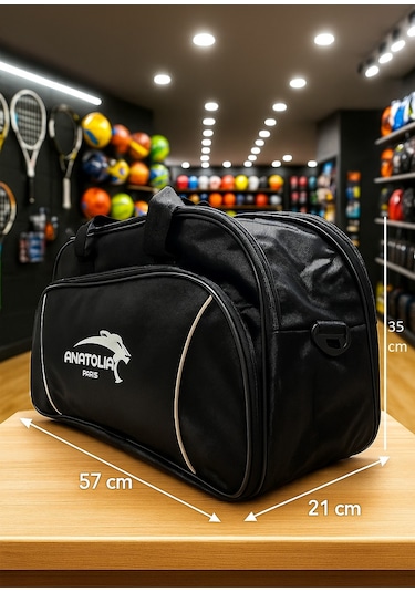 Newfull Sport Anatolia Pars Astarlı U Kapak Seyahat Çantası-büyük Siyah