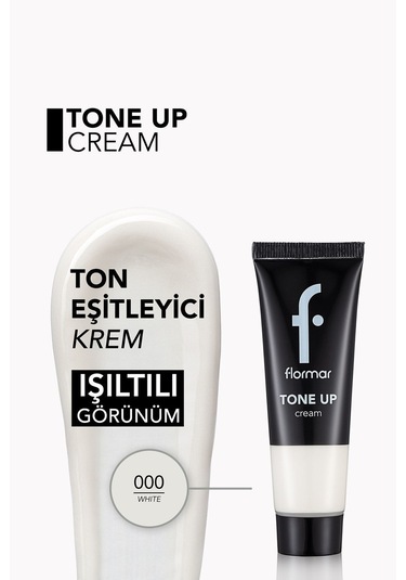 Flormar Işıltı Veren Ton Eşitleyici Krem - Tone Up Cream - 000 White - 8682536043786