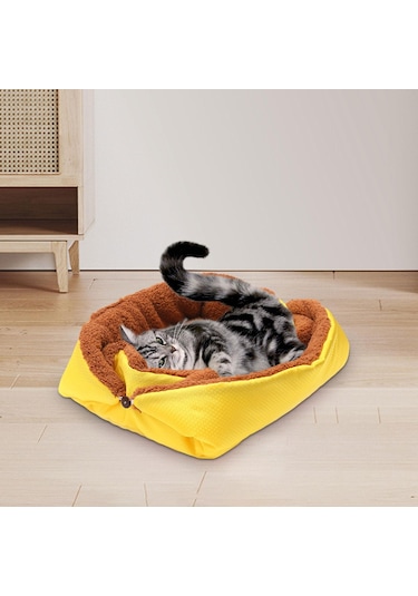 Suntek Pet Yatak Kedi Battaniyesi Uyku Pedi Yumuşak Yavru