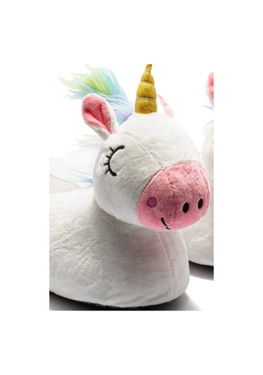 Twigy Pink Corn Kadın Hayvanlı Panduf Beyaz 36/41 Beyaz