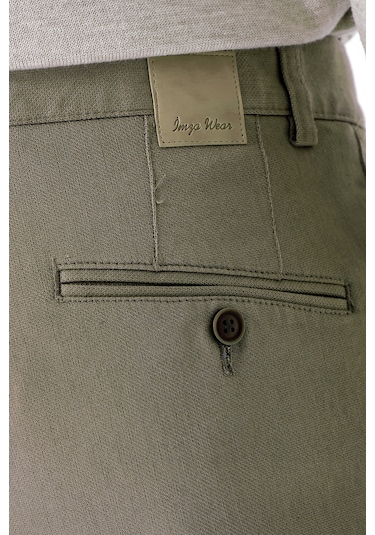 Camel Desenli Armürlü Pamuklu Yan Cepli Slim Fit Dar Kesim Casual Pantolon 1003235120-camel Camel