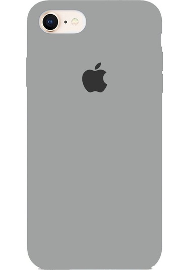 Apple Uyumlu  iPhone 7 Ve 8 Logolu İçi Kadife Silikon Lansman Kılıf-10 Renk