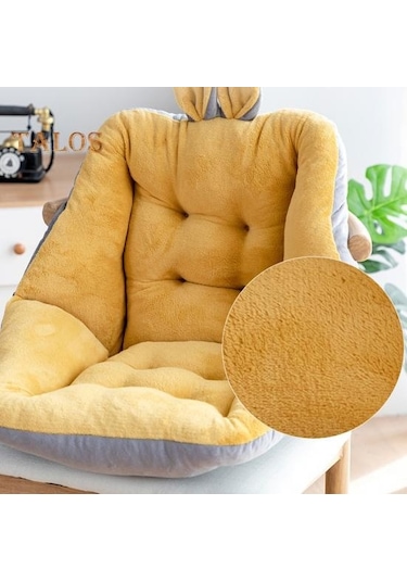 Yeşil Karikatür Kısa Peluş Koltuk Minderi Aşınmaya Dayanıklı Ultra Kalın Süper Yumuşak Doldurulmuş Oturma Minderi Sandalye Yastık Dekor