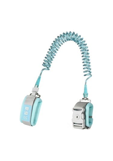 Hangfox Çocuk Kayıp Engelleme Kordonu Mavi 1.5m - Anahtar Kilitle, Gece Yansıtıcı, 360 Döner, Yumuşak Pamuklu, Çocuk Güvenliği İçin Çok Renkli