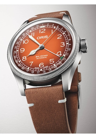 Oris Big Crown Oris X Cervo Volante 40.00 Mm Otomatik Saat 01 754 Turuncu