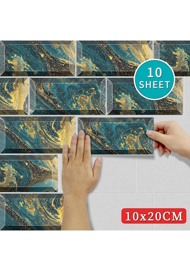 20x10 Cm Modern Su Geçirmez 3d Kiremit Çıkartmalar Vinil Kendinden Yapışkanlı Ev Duvar Dekoru Kabuğu Ve Duvar Sticker Dğ. 56882278 Diğer