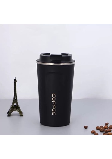 Ranyeek 304 Çelik Vakumlu Termos Kupa, Dışarıda/karada Kullanım, Isı Saklama, 510ml Siyah, Stokta Siyah