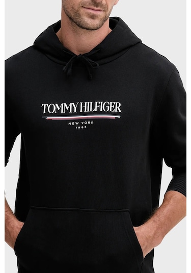 Tommy Hilfiger Erkek Sweat Mw0mw40534 Bds Siyah Siyah Tommy Hilfiger Erkek Sweat Mw0mw40534 Bds Siyah Siyah