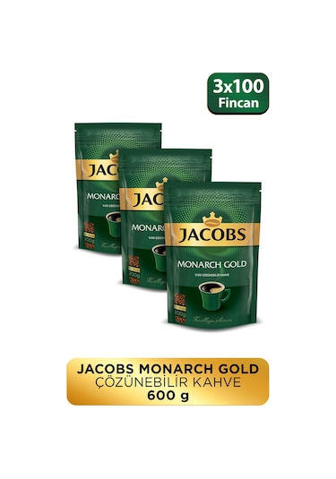 Jacobs Monarch Gold Granül Kahve 3 x 200 G