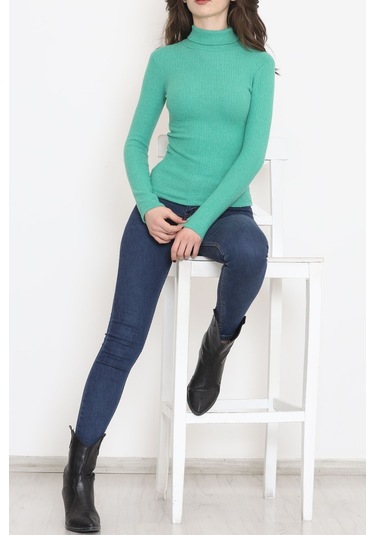 Mokashopin - Balıkçı Yaka Body Yeşil - 8338.1567. 001