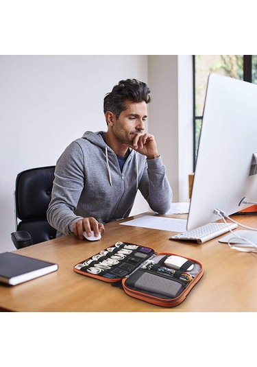 Sones Çok İşlevli Kulaklık Şarj Cihazı Veri Kablosu Saklama Çantası Taşınabilir Güç Paketi, Boyutlar: U, 25 X 18 X 7 Cm Diğer