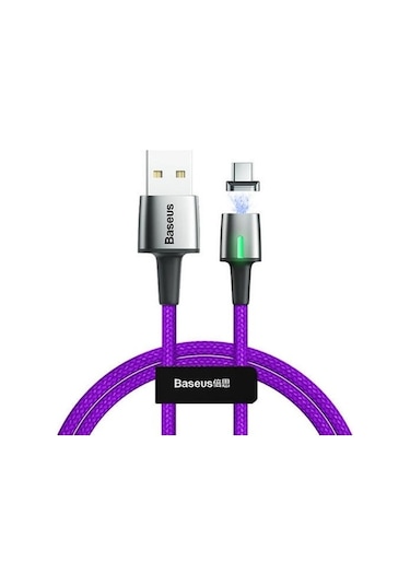 Baseus Catxc-b05 Zinc Magnetic Usb Kablo Şarj Usb Type-c Başlık 2.0a 2 M - Mor