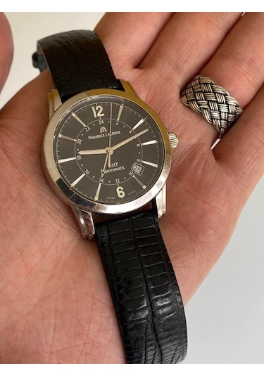 Maurice Lacroix Pontos GMT 40mm Deri Kordon Erkek Kol Saati PT606