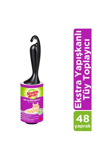 Scotch-Brite Ekstra Yapışkanlı Tüy Toplayıcı Rulo - 48 Yaprak