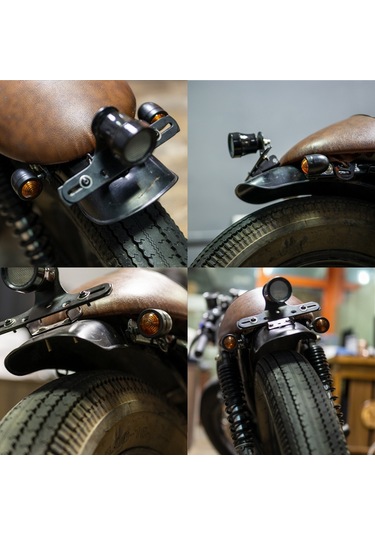 1 Çift Kc801 12v Modifiye Evrensel Motosiklet Led Dönüş Sinyali Gümüş