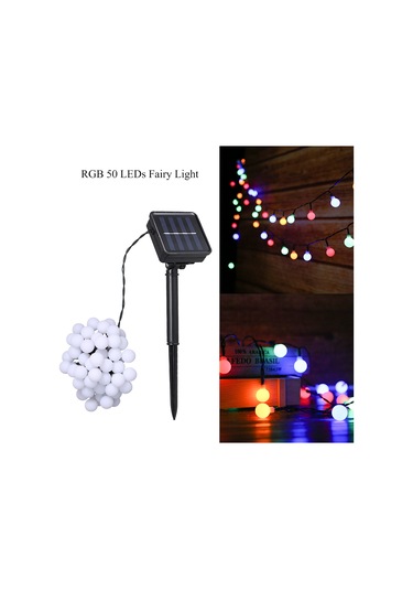 Kosona Güneş Enerjili 50 Led Toplu Işık Zinciri, 8 Aydınlatma Modu, Ip44 Su Geçirmez, 6.9m Uzunluk, Bahçe Dekorasyonu