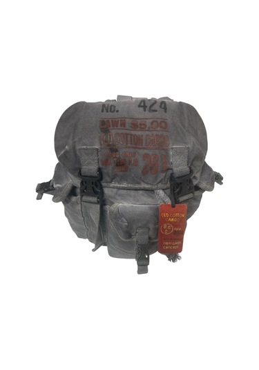 Kaliteli Tek Gözlü Vintage Disayn Unisex Sırt Günlük Okul Gezi Kamp Trekking Çantası Kc Ahtapot Bag Gri - Kırmızı