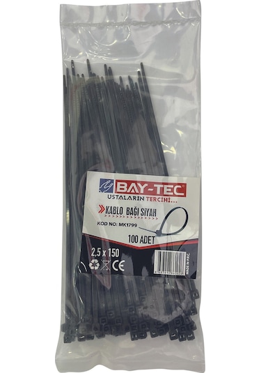 Bay-tec Kablo Bağı Siyah 2.5x100