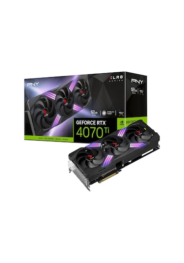 Pny NVIDIA GeForce RTX 4070 Ti XLR8 Gaming Verto VCG4070T12TFXXPB1 12 GB GDDR6X 192 Bit Ekran Kartı