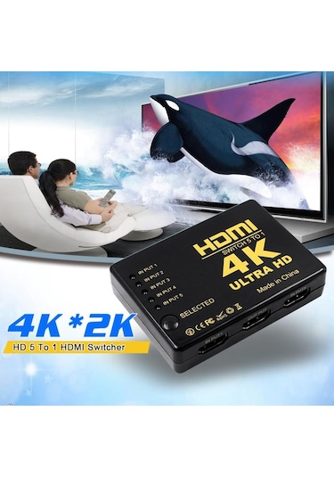 Gplus Ifswt-501 5 Port Kumandalı 4K 2160P 3D Uyumlu Hdmi Switch