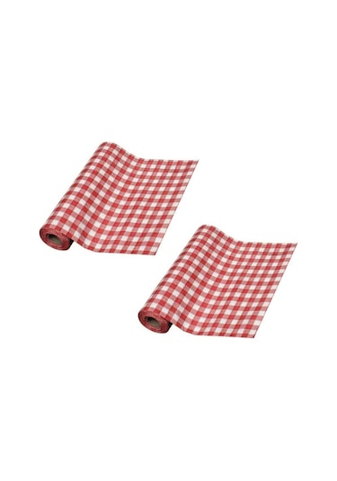 Kullan At Kırmızı Kağıt Masa Örtüsü 48 Metre 32 Yaprak