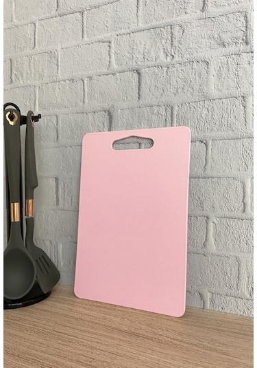 Kesme Tahtası Plastik Pembe 21x31 cm
