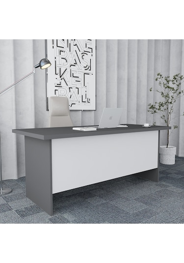 Pasha 4'lü Ofis Takımı  Model 6 Füme Beyaz