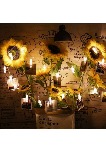 Vıp 2 Metre Pilli Mandal Led Işık Dekoratif Romantik Mandal Işık Gün Işığı Led Işık Pilli Led Işık Gün Işığı