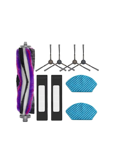 Midea M7 Pro/m7 Max İçin Fakir Rs 770 Robot Süpürge Aksesuarları Yedek Parçası İçin Ana Yan Fırça Filtresi Paspas Bezi