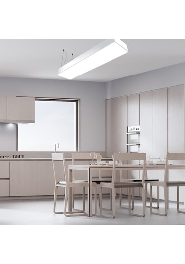 Dikdörtgen Davul Modern Led Avize Linear Armatür Lineer