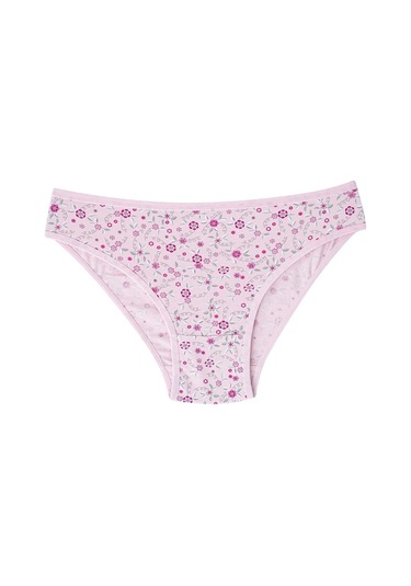 Kadın Desenli Karışık Renkli Külot Slip 7'li Paket Pamuklu Likralı Çok Renkli 1