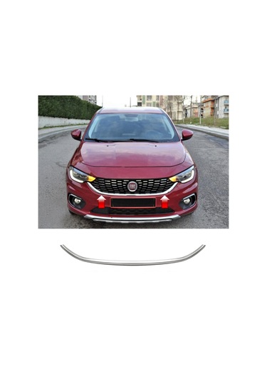 Fiat Egea Hb-Sd Krom Ön Panjur U 2015-2020 Arası P.Çelik