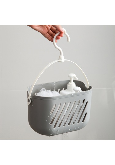 Springsun Duvar Tipi Plastik Banyo Organizer Sepeti - Renkli Dolap Taşıyıcı, Mükemmel Kosmetik Ve Tıraş Gereçleri Saklama, Kolay Kurulum Pembe
