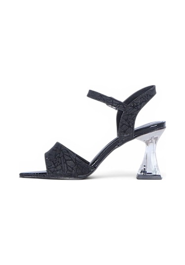 Ayakcenter Byn Ayışığı By41 Siyah 10cm Kadın Topuklu Sandalet