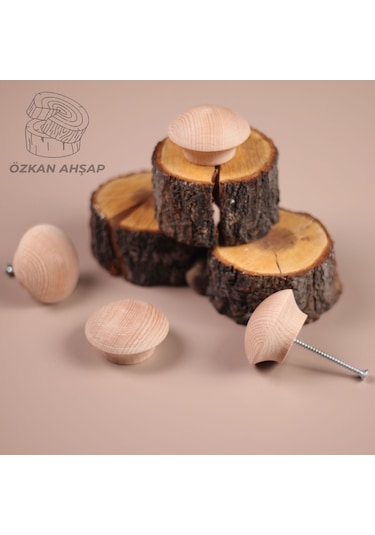 Ahşap Kulp Lüks Country Mutfak Mobilya Dolap Çekmece Kulbu Sofia Naturel Ahşap
