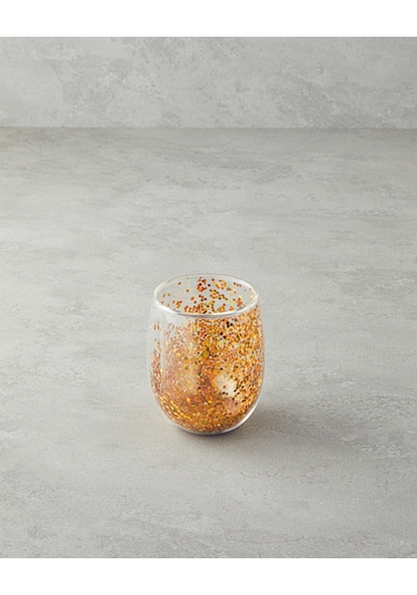 English Home Shimmer Borosilikat Double Wall Bardak 400 Ml Gold Gold
