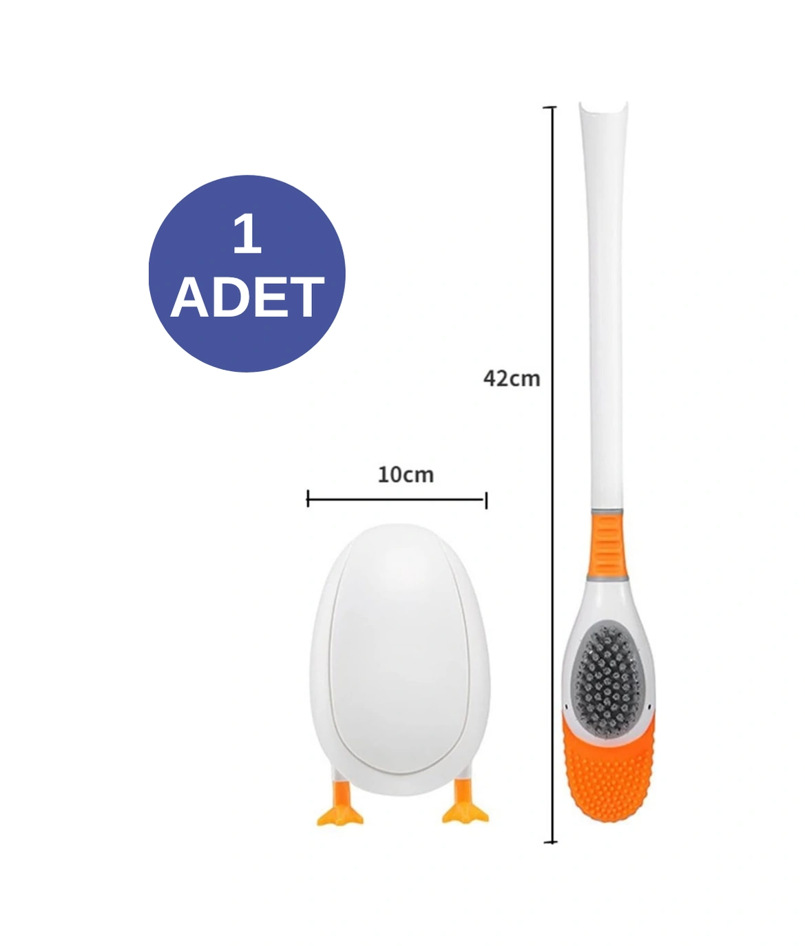 Ördek Görünümlü Tuvalet Fırçası Sevimli Tasarımıyla Hijyenik Temizlik Sağlayan Pratik Fırça Diğer