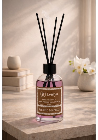 Tropic Mango 100 Ml Bambu Çubuklu Oda Kokusu Ferah & Tropikal Mango Kokulu Reed Diffuser