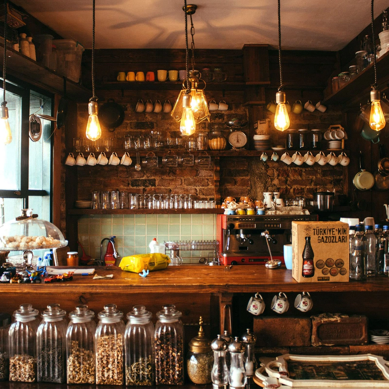 Youmex 5 Adet E27 Vintage Edison Led Ampul, Dimmable 4w 350lm, Nostaljik St64 Şekli, Enerji Verimli Islak Beyaz Işık