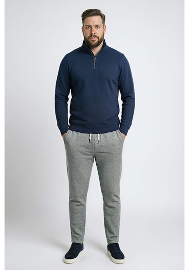 Defacto Regular Fıt Sweatshirt H1658ax26spnv64 Lacivert-nv64
