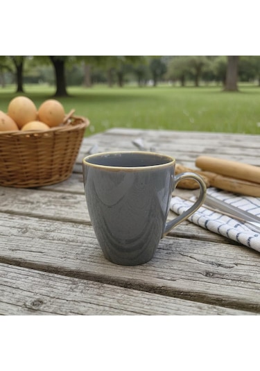 Seramik Kahve Kupası Gri