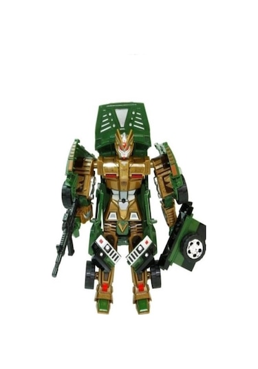 Transformers Conversion Dönüşebilen Robot Araba Yeşil