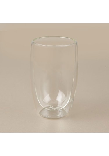 Perotti Çift Cidarlı Latte Bardağı - Şeffaf - 450 Ml Şeffaf