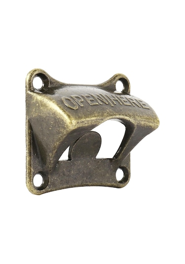 Bronz Vintage Bronz Duvara Monte Şarap Modası Soda Şişesi Bira Açacağı Bar Aksesuarları Bronz