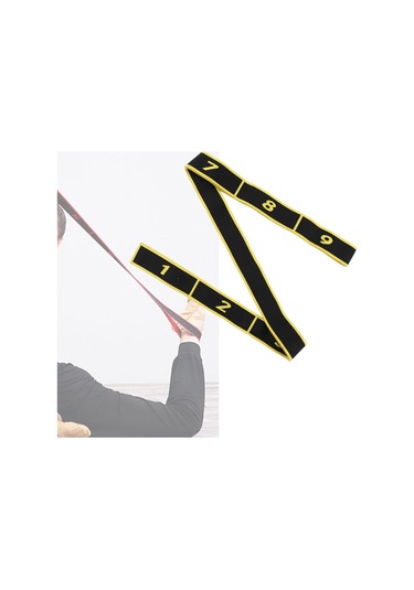 Suntek Esneme Direnç Bandı, Egzersiz Pilates Için Yoga Kayışı Sarı