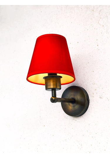 Shimmer Duvar Apliği Eskitme Gold Kırmızı Başlıklı Kırmızı