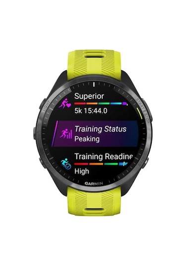Garmin Forerunner 965 - Karbon Gri Dlc Titanyum Sarı Siyah Garmin Türkiye